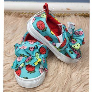 NWT LIMITED TOO FRUIT RUFFLE SNEAKERS TODDLER SIZE 5
